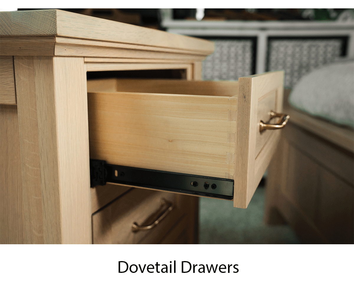 Barn Floor 2 Drawer File Cabinet - Image 2