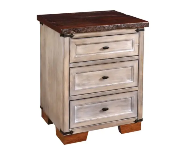 Farmhouse Heritage Three Drawer Nightstand
